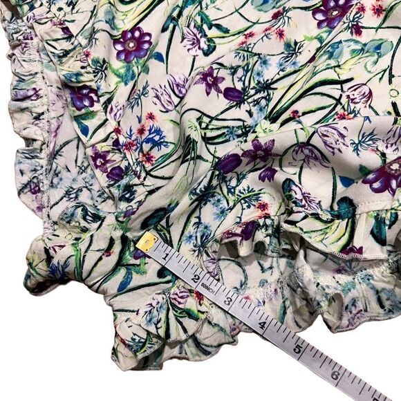 California gypsy floral shorts romper size large - Picture 11 of 15